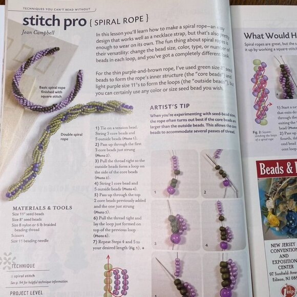 Beadwork Magazine Jewelry Crafting Book u Oct Nov 2010 Vol 13 No 6 - Picture 6 of 7
